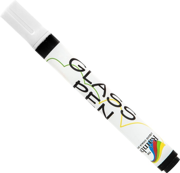 White Glass Window Marker