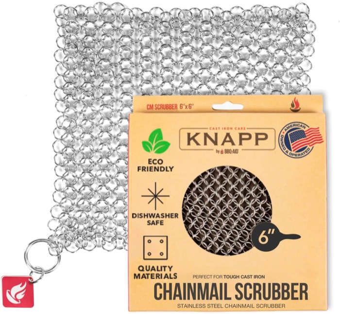 Cast Iron Chainmail Scrubber