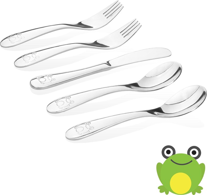 Kiddobloom Stainless Steel Kids Utensil Set