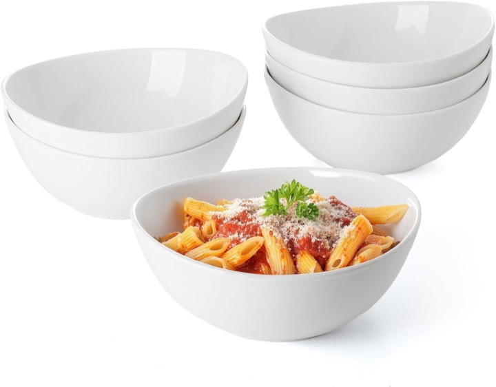 Sweese Large White Porcelain Bowls