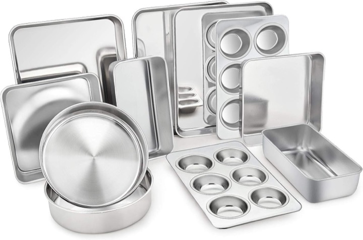 TeamFar Stainless Steel Bakeware Set
