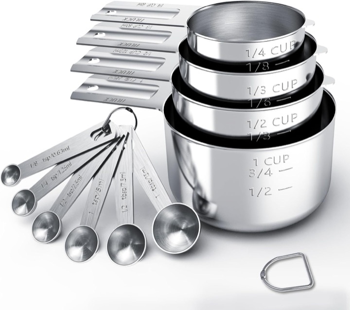 Stainless Measuring Cups & Spoons