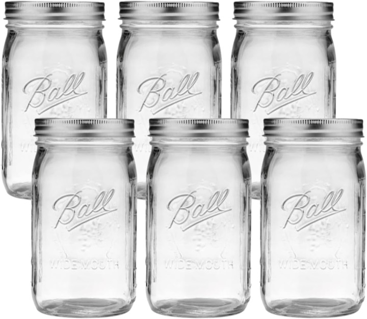 Wide-Mouth Mason Jars