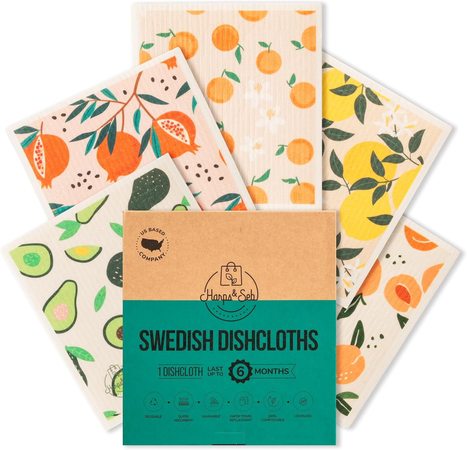 Harps and Seb Swedish Dishcloths
