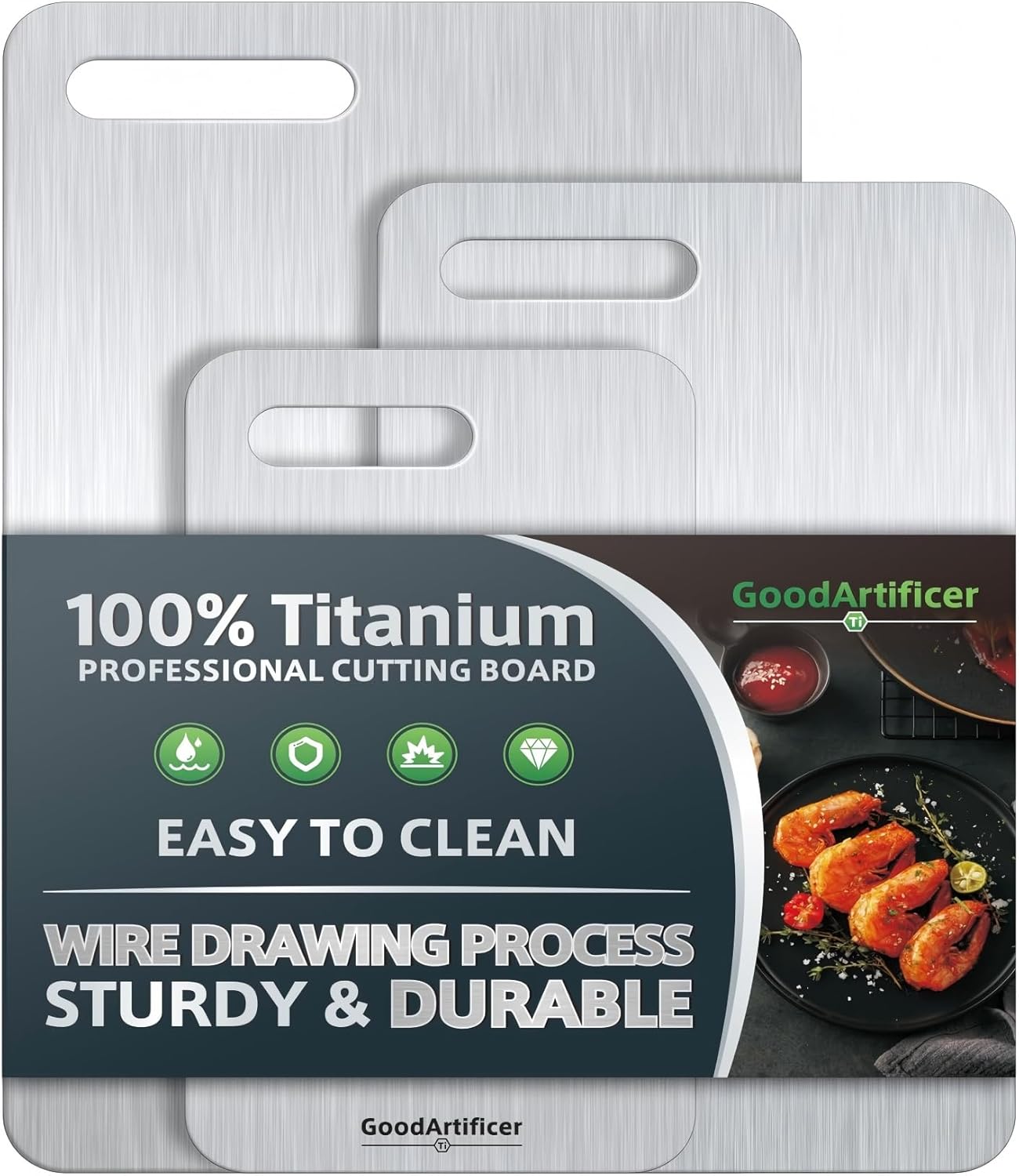 Titanium Cutting Boards Set of 3