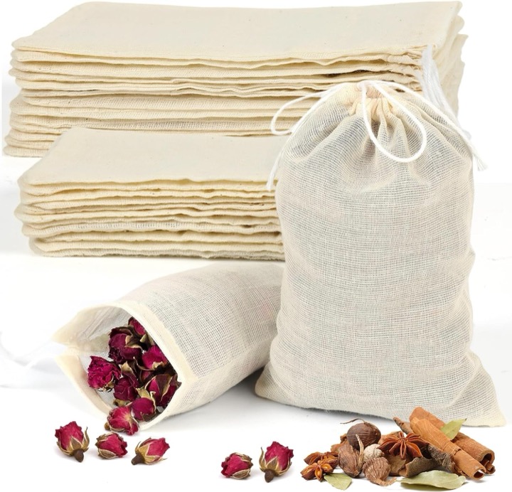Unbleached Muslin Bags